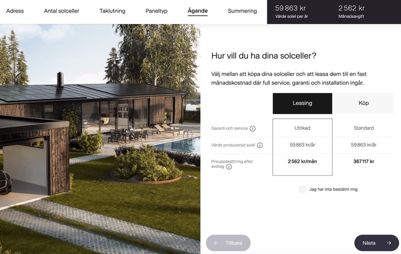 Hur mycket kostar solceller till ditt tak