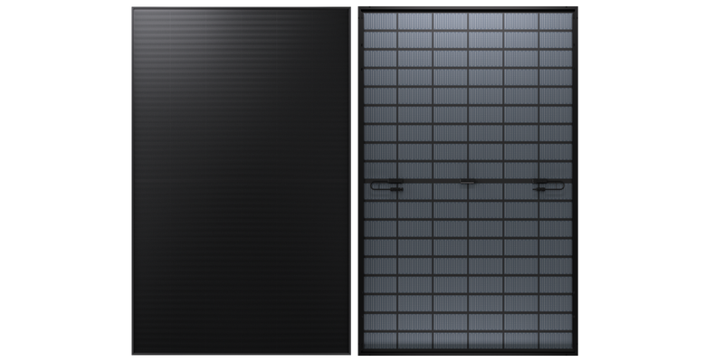 Framsida och baksida på Longi X10-panelen är båda klädda i glas.