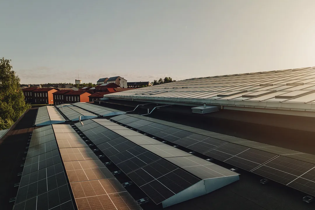 Bostadsrättsföreningen Bovierans tak med solceller