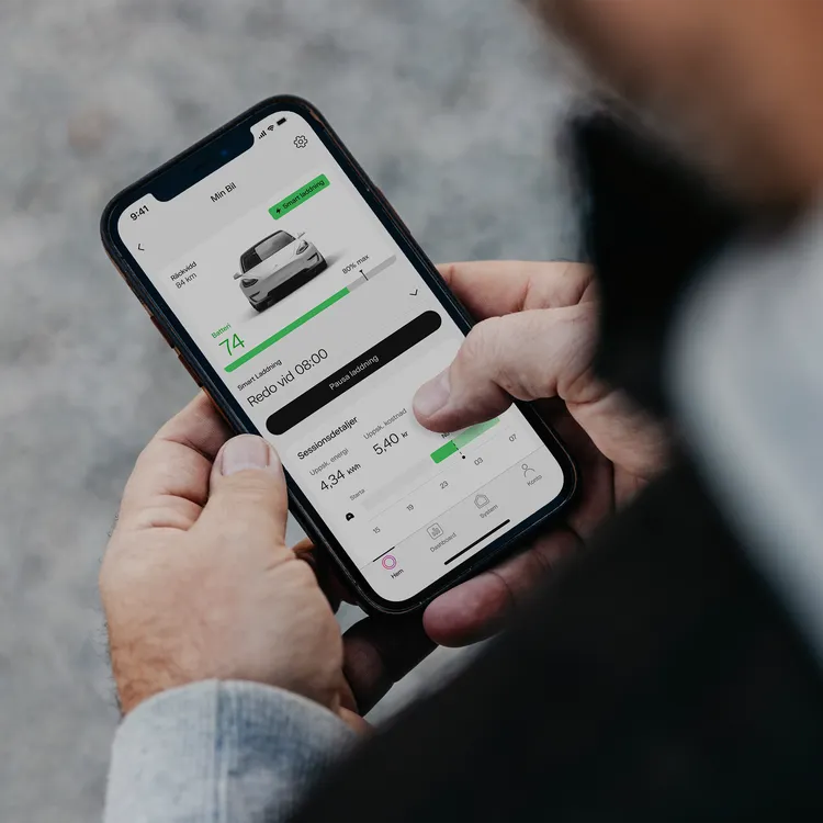 Energiptimering i Svea Solars app